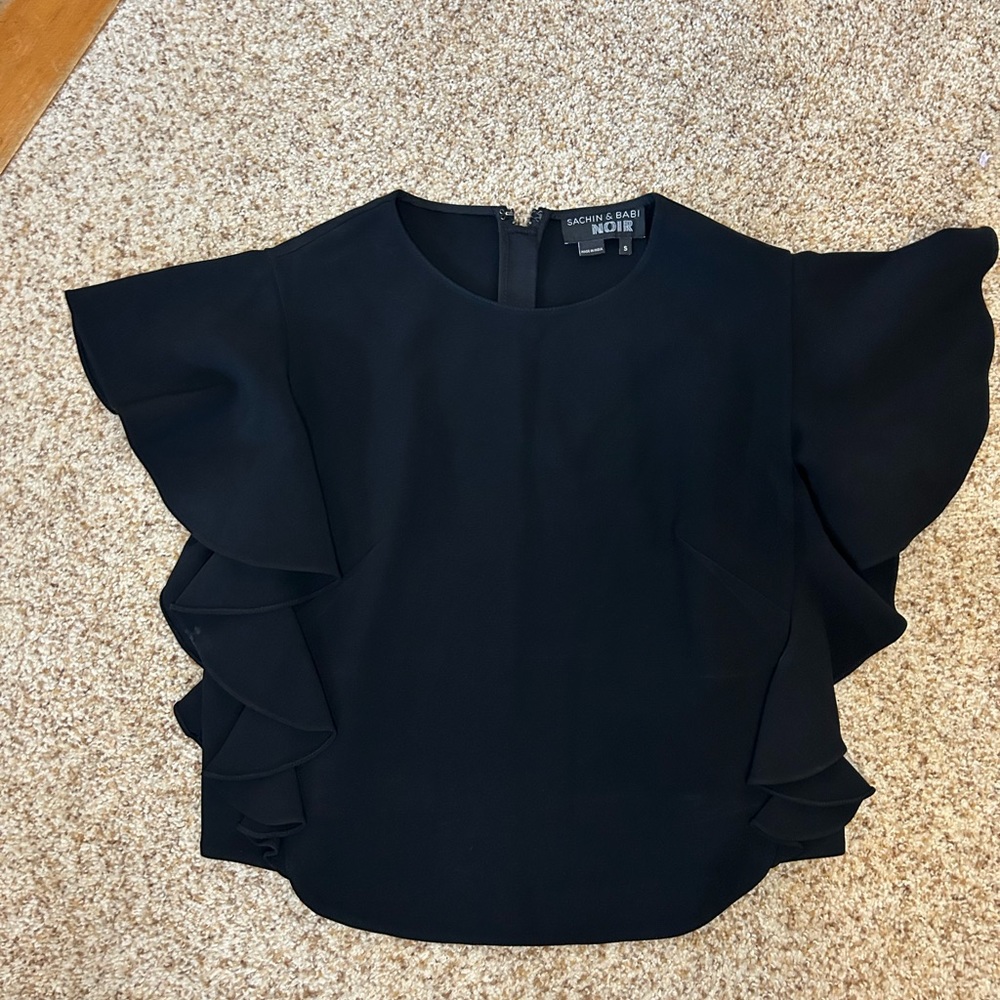Sachi & Babi black blouse size S